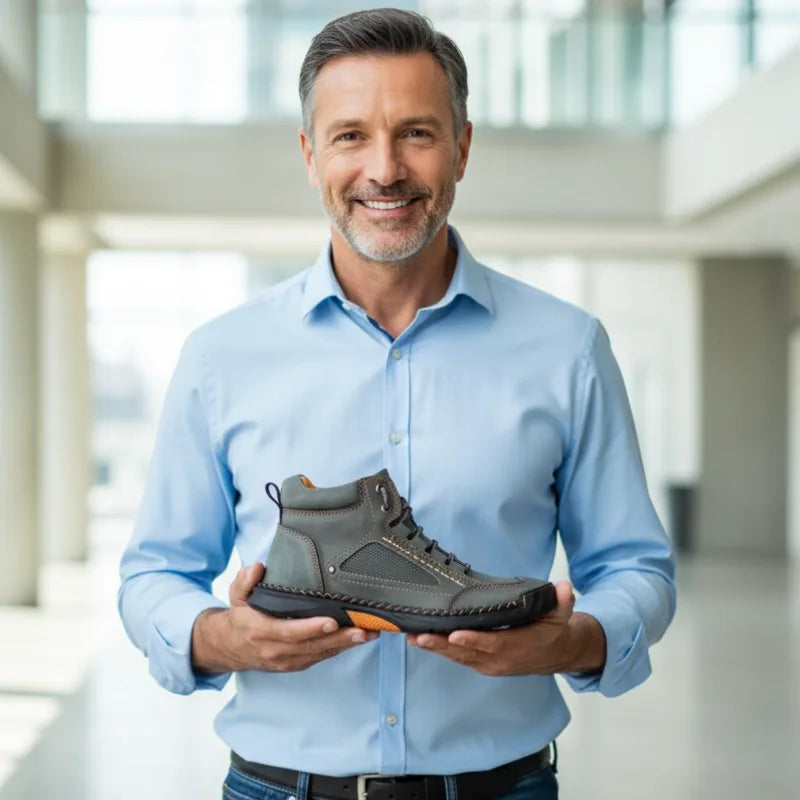 Sapatos Masculinos de Couro Salkin Elegância e Conforto Durável