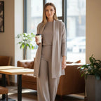 Conjunto Feminino 3 Peças Elegante com Corte Fluido - Lunara
