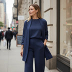 Conjunto Feminino 3 Peças Elegante com Corte Fluido - Lunara