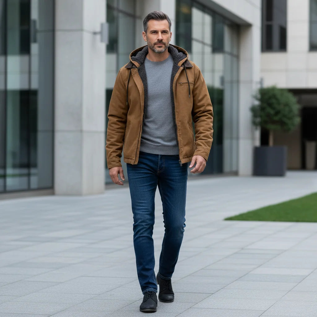 Jaqueta Masculina Richard Urbanix Casual Estilo Contemporâneo e Confortável