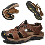 Sandália Ortopédica ErgoStride Conforto Masculina Resistente Respirável Anatômica